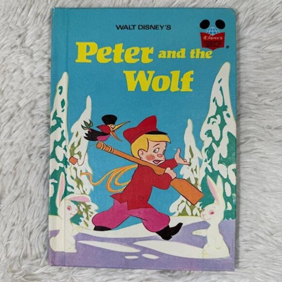 Vintage Set of 3 Disney Children's Books Peter & the Wolf/ Chip & Dale/ Mr. Toad - Picture 10 of 13